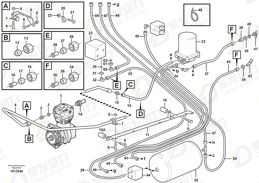 VOLVO Bracket 11115602 Drawing