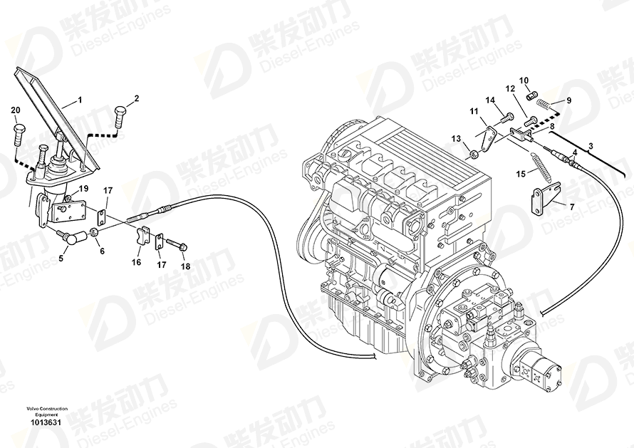 VOLVO Angle ball joint 959079 Drawing