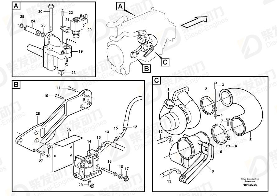 VOLVO Cap nut 3183280 Drawing