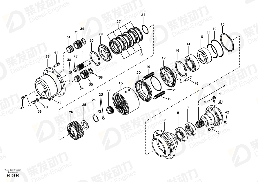 VOLVO Retaining ring SA9541-01035 Drawing