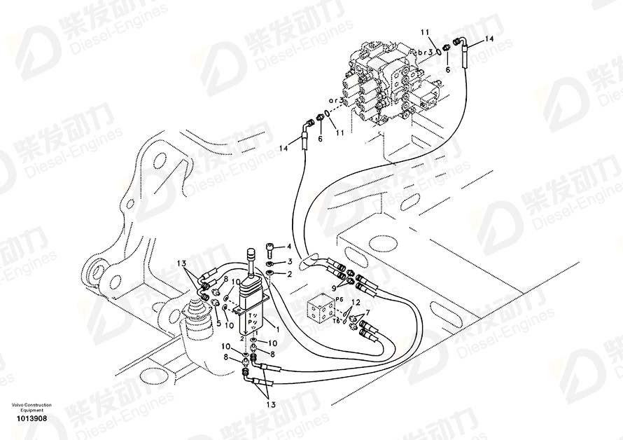 VOLVO Hex. socket screw 984066 Drawing