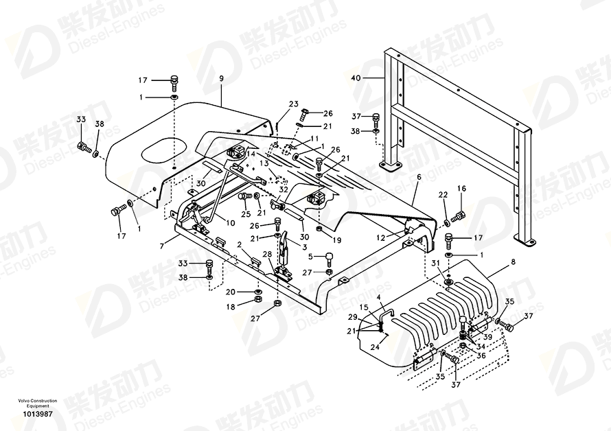 VOLVO Plate 14517728 Drawing