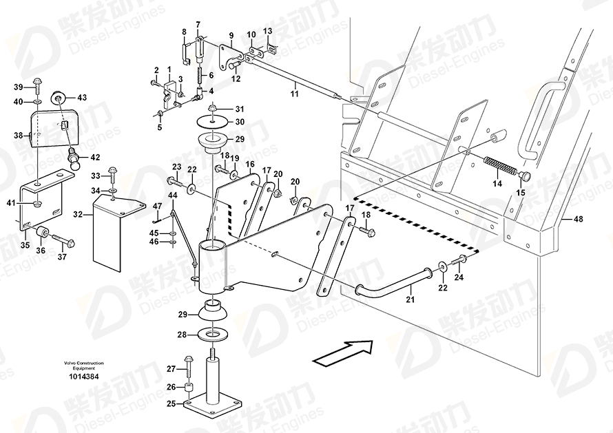 VOLVO Lock brace 13969158 Drawing