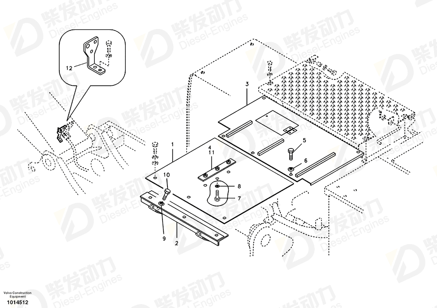 VOLVO Plate 14522513 Drawing