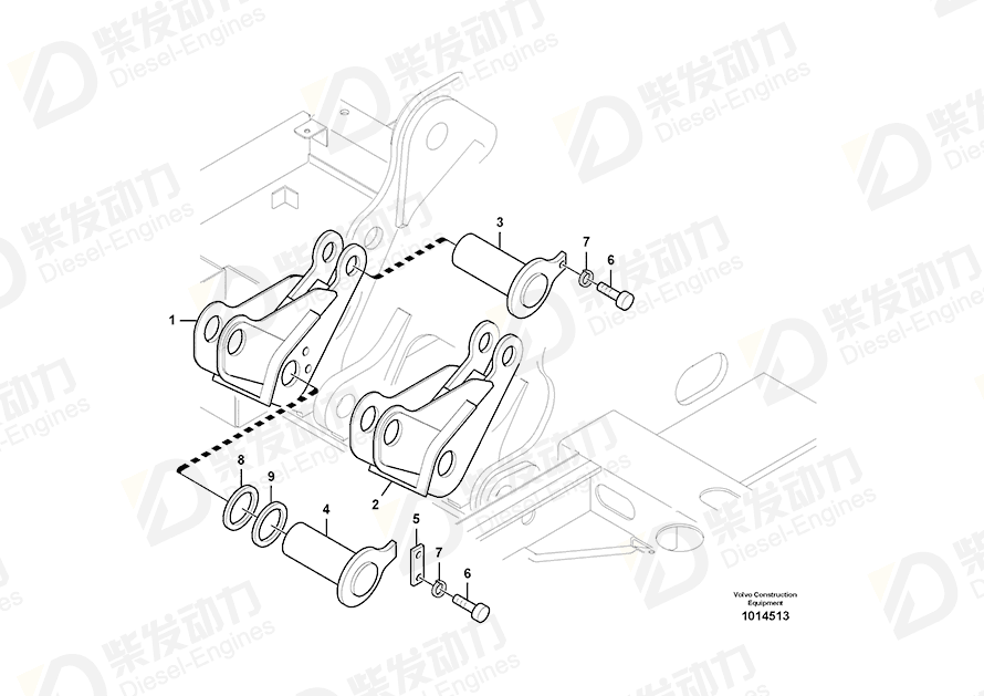 VOLVO Support 14521822 Drawing