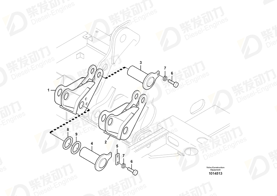 VOLVO Support 14536400 Drawing