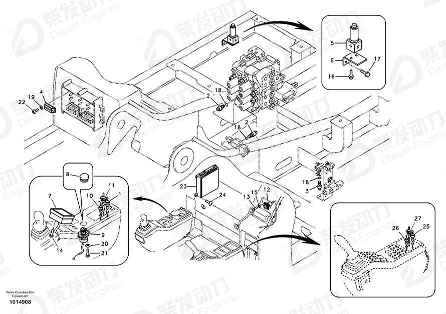 VOLVO Cross recessed screw SA9025-04002 Drawing