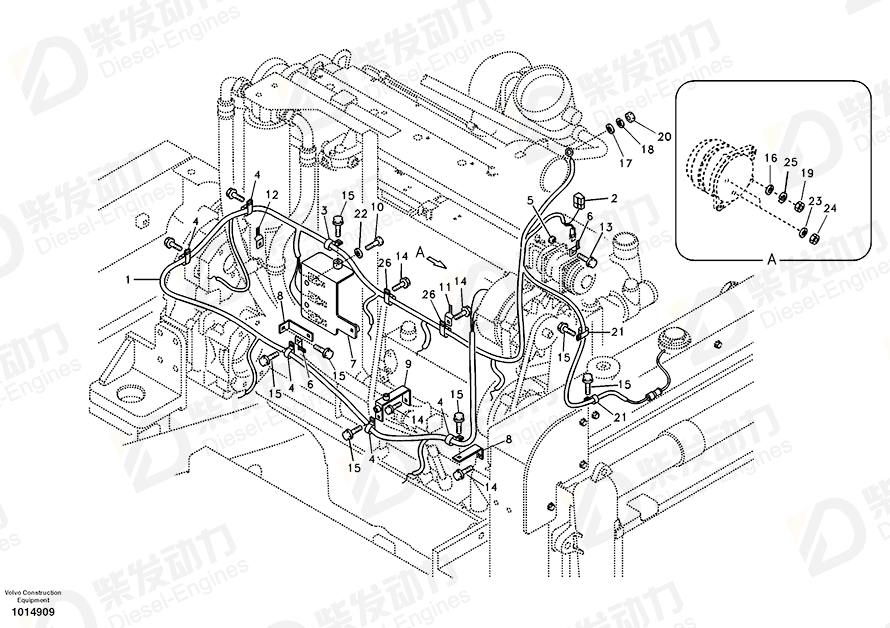 VOLVO Bracket 14510984 Drawing