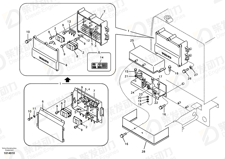 VOLVO Cover 14540285 Drawing