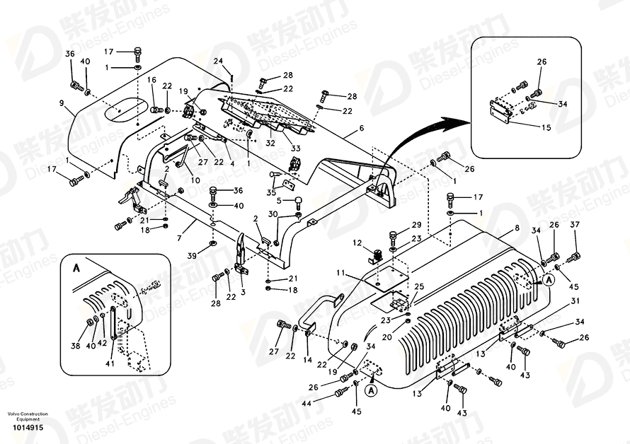 VOLVO Cover 14510164 Drawing