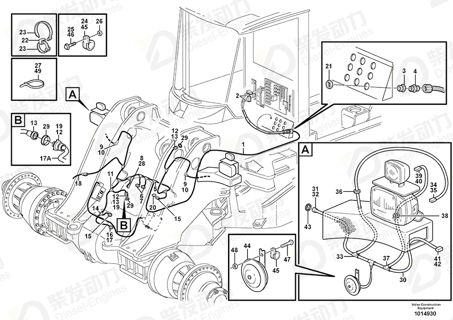 VOLVO Socket housing 14340957 Drawing