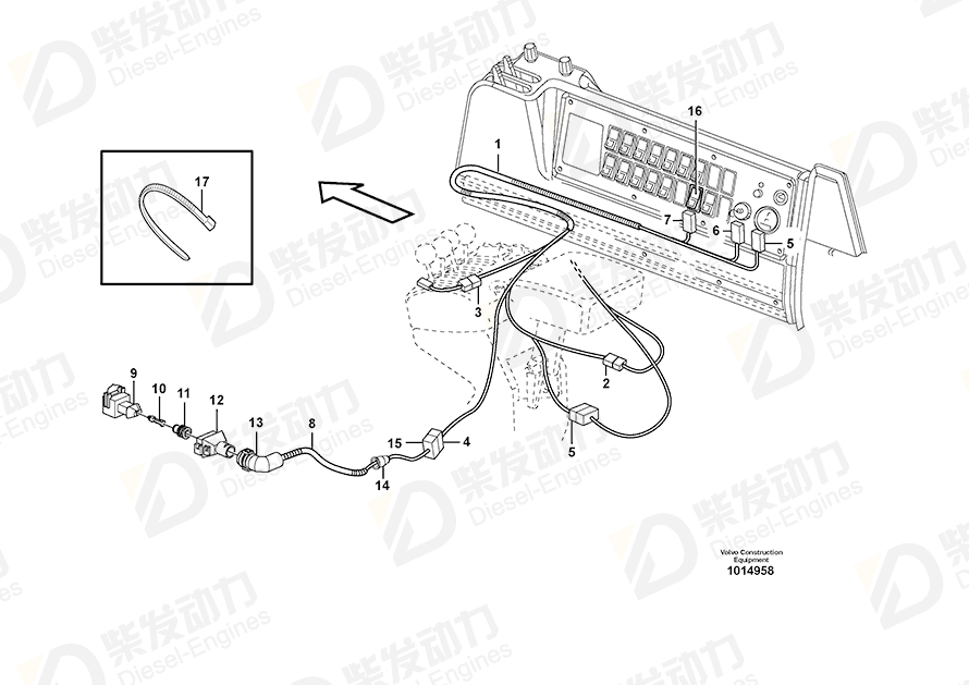 VOLVO Joint nipple 1095059 Drawing