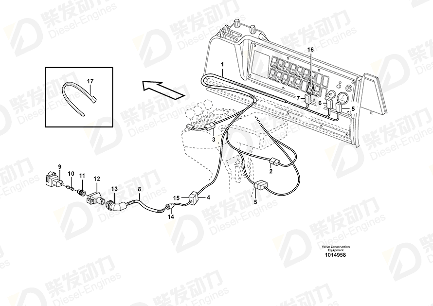 VOLVO Joint nipple 1095059 Drawing VOLVO Joint nipple 1095059 Drawing