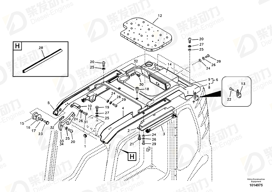 VOLVO Cover 14522026 Drawing
