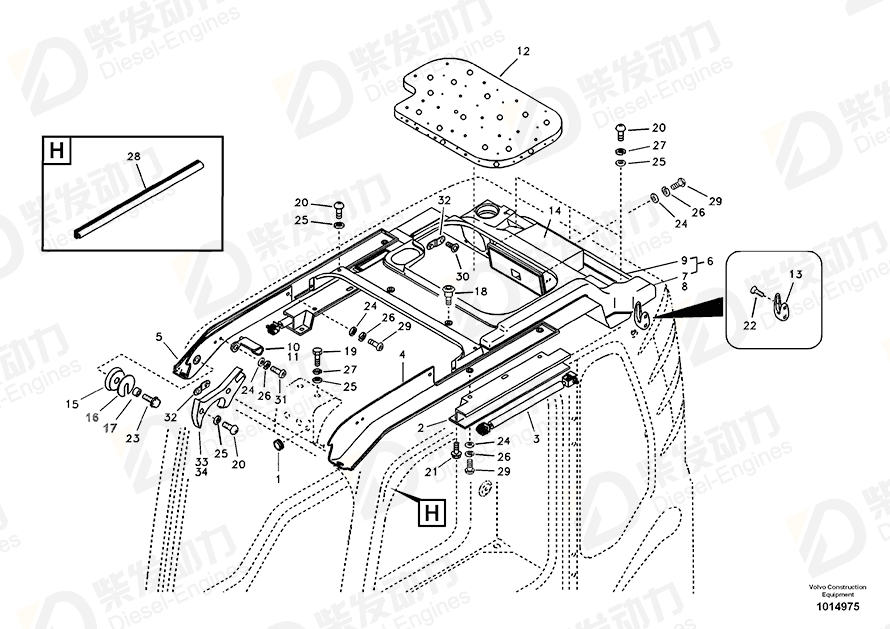 VOLVO Sponge 14506849 Drawing