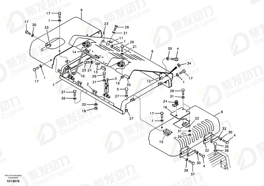 VOLVO Bracket 14528583 Drawing