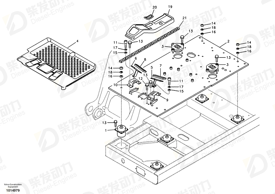 VOLVO Bracket 14508623 Drawing