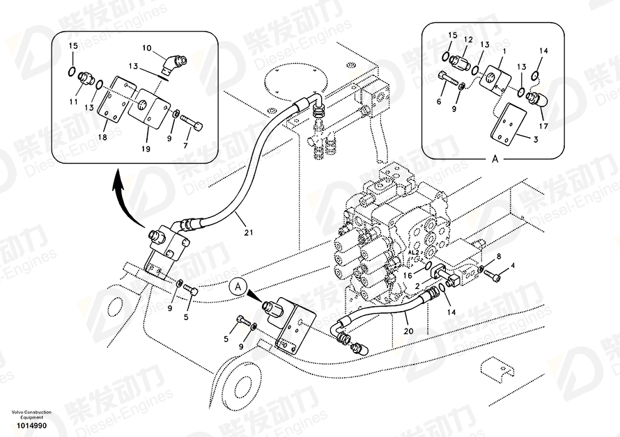 VOLVO Bracket 14511486 Drawing