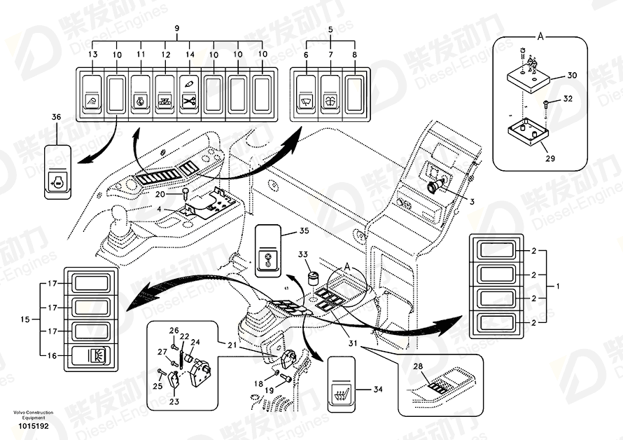 VOLVO Switch 14505608 Drawing