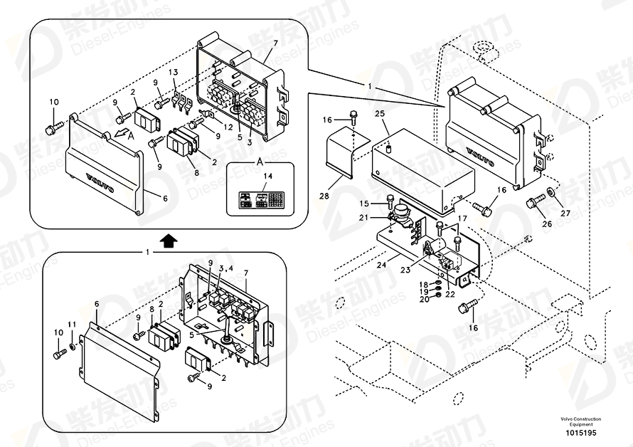 VOLVO Cover 14521283 Drawing