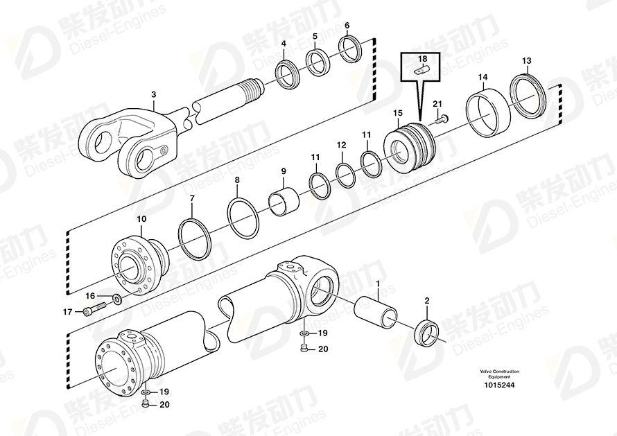 VOLVO Bushing 11088054 Drawing