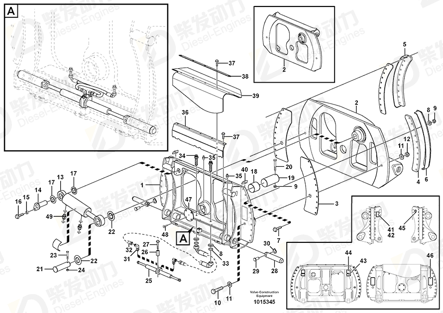 VOLVO Hexagon screw 955381 Drawing VOLVO Hexagon screw 955381 Drawing