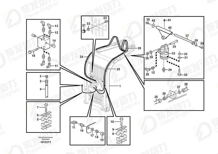 VOLVO Elbow nipple 13933910 Drawing