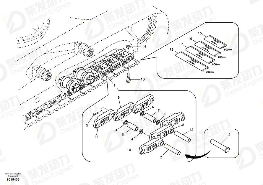 VOLVO Bushing SA1182-00380 Drawing