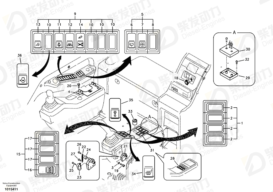 VOLVO Cover 14529148 Drawing