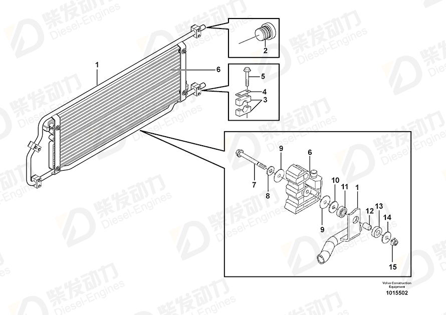 VOLVO Flange screw 965176 Drawing