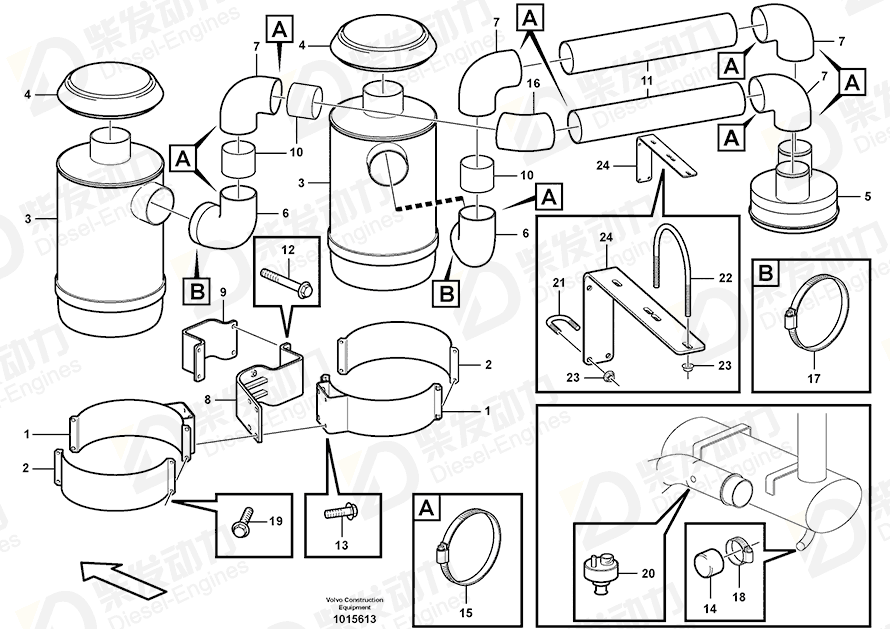 VOLVO Tube 11302567 Drawing