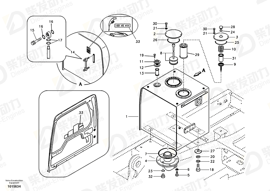 VOLVO O-ring SA9511-22190 Drawing