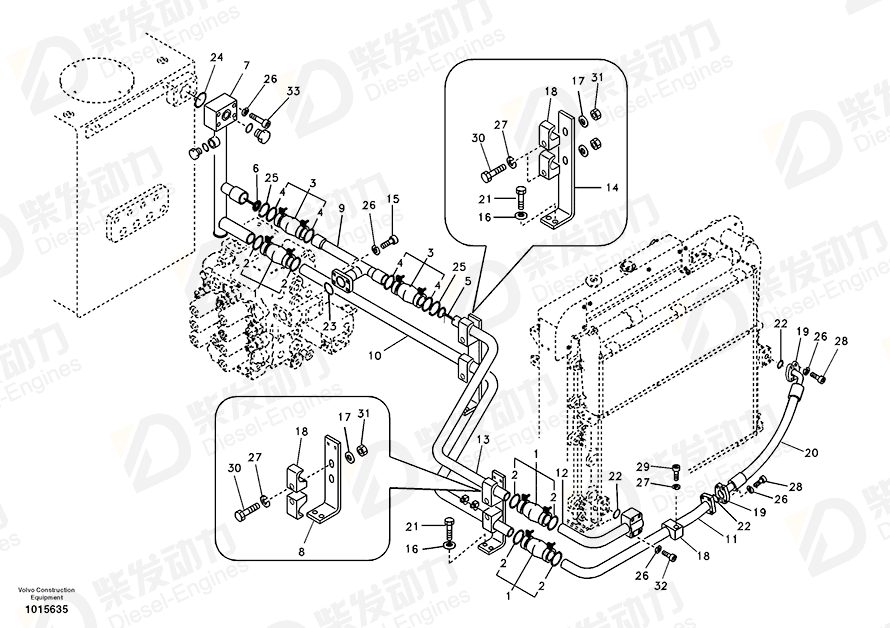 VOLVO Bracket 14500812 Drawing