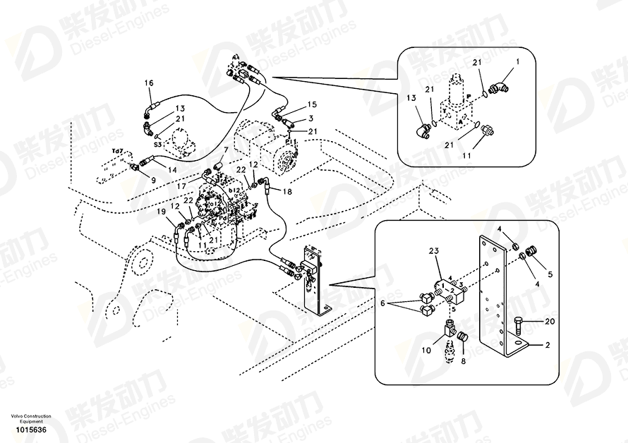 VOLVO Bracket 14506687 Drawing