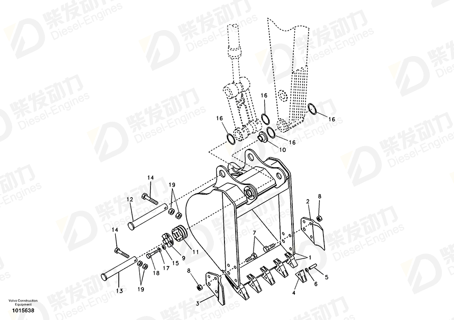 VOLVO Bushing 14537250 Drawing