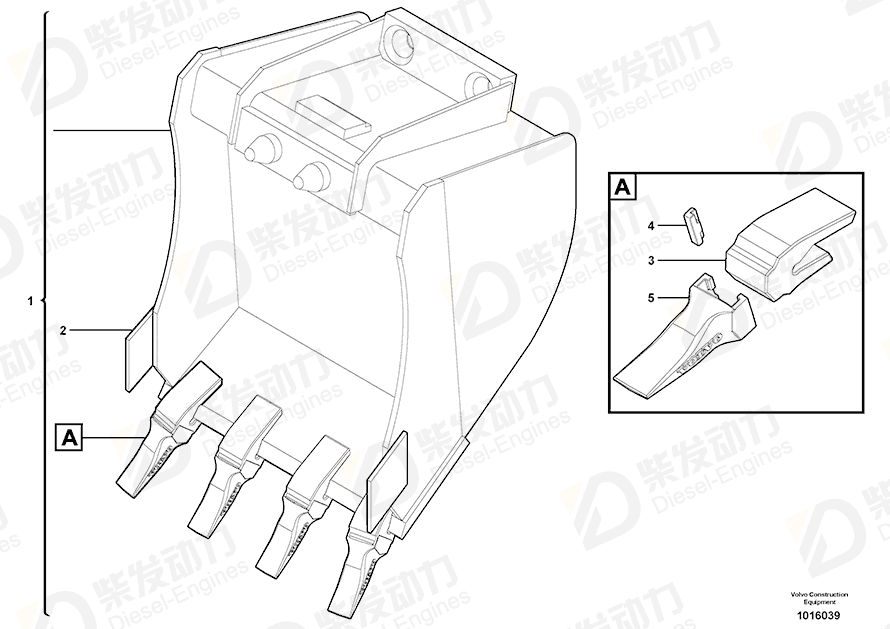 VOLVO Bucket 6820267 Drawing