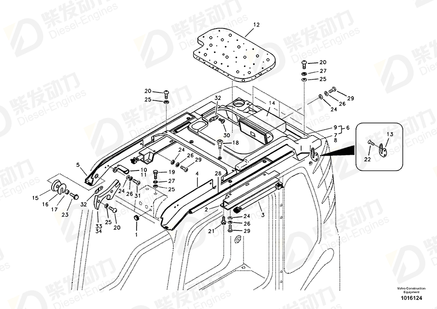 VOLVO Duct 14503048 Drawing