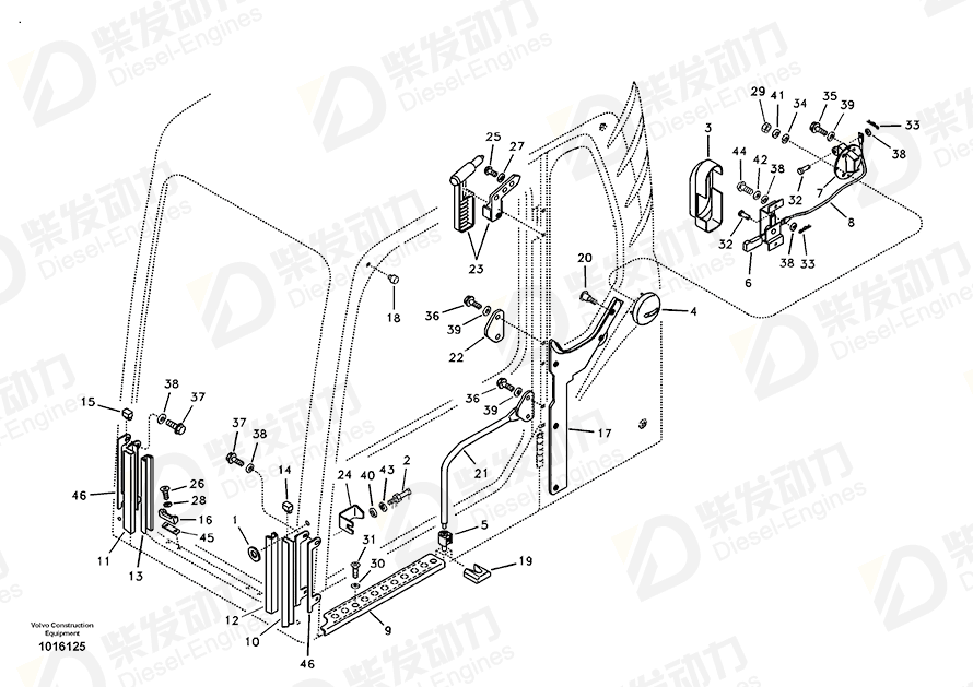 VOLVO Striker plate 14527655 Drawing VOLVO Striker plate 14527655 Drawing