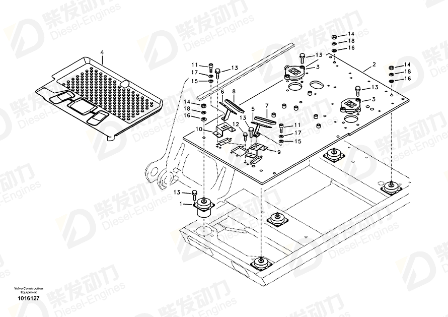 VOLVO Cover 14522035 Drawing