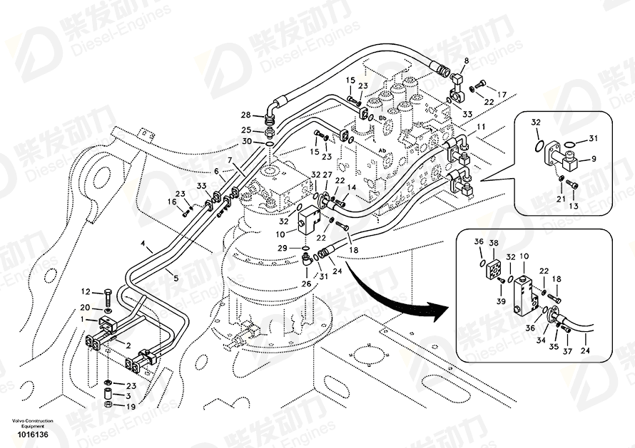 VOLVO Hose SA9403-06613 Drawing