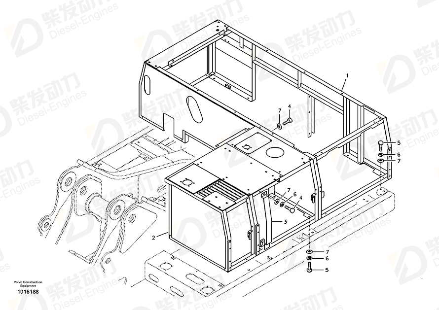 VOLVO Frame 14530884 Drawing