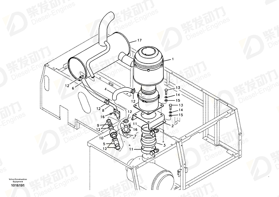VOLVO Primary filter 11417477 Drawing