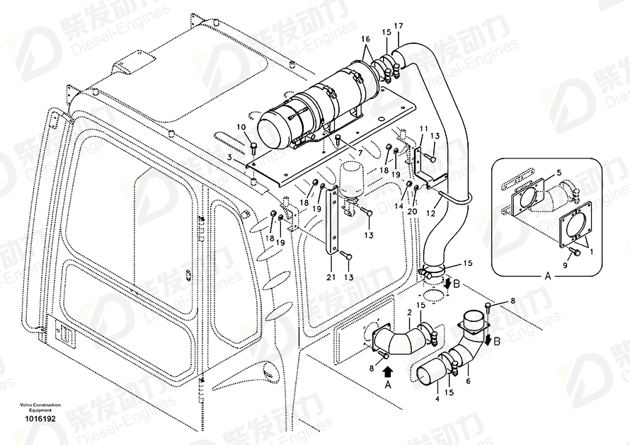 VOLVO Cover 14530912 Drawing