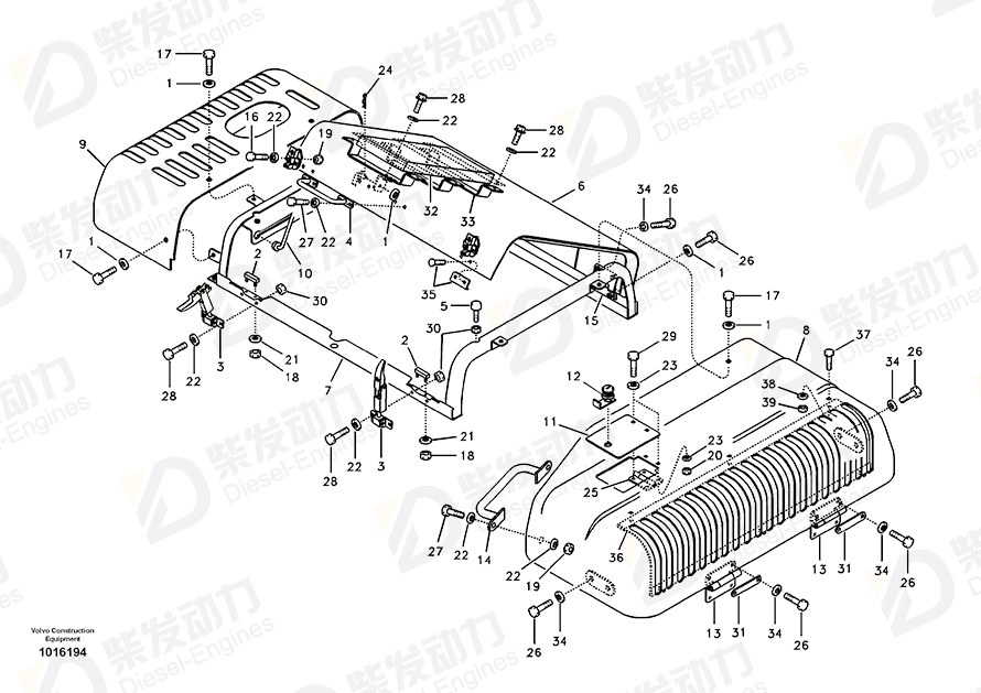 VOLVO Bracket 14516575 Drawing