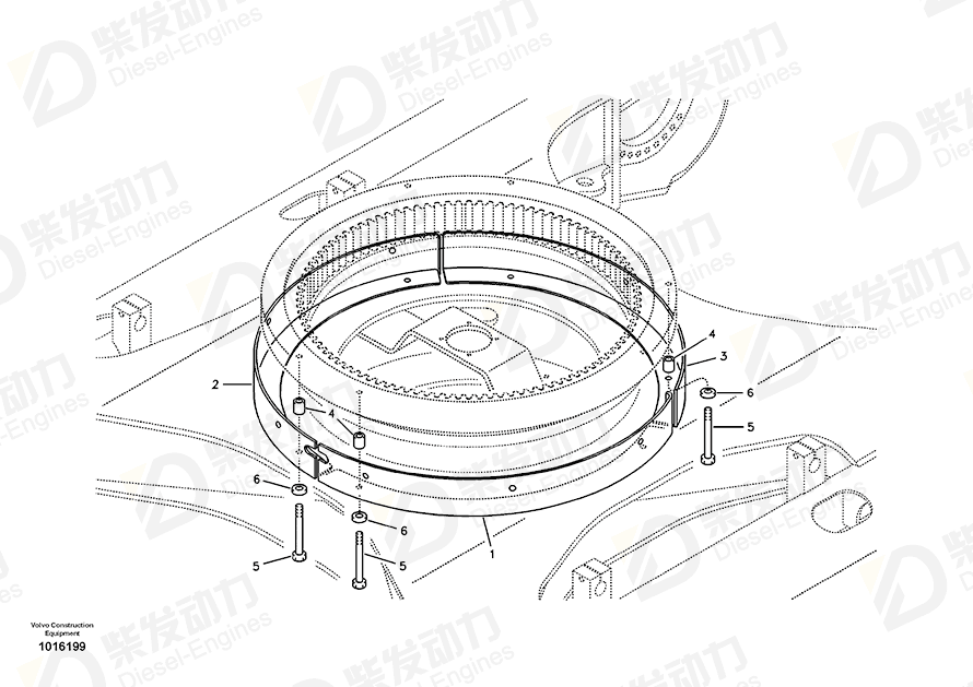 VOLVO Spacer 14532106 Drawing