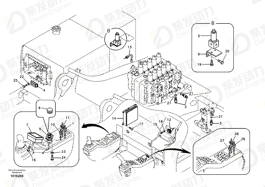 VOLVO ECU 14514090 Drawing