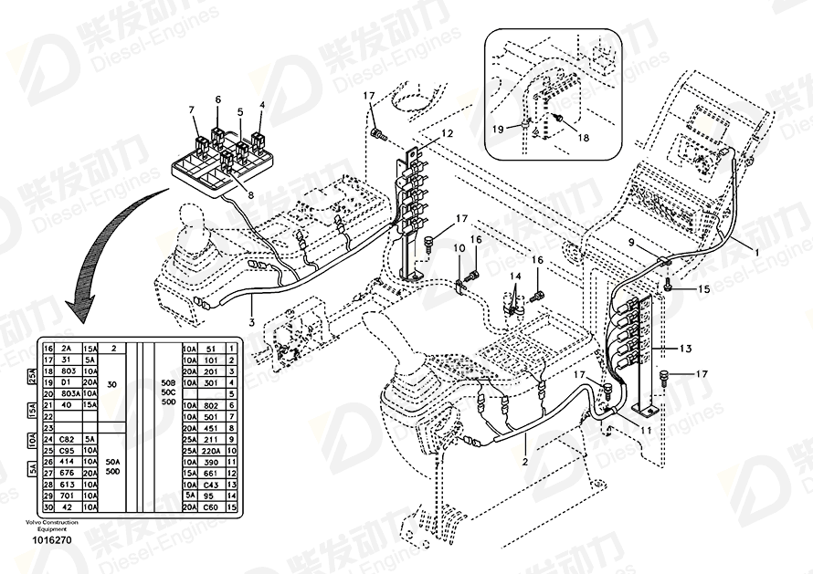 VOLVO Fuse 969160 Drawing