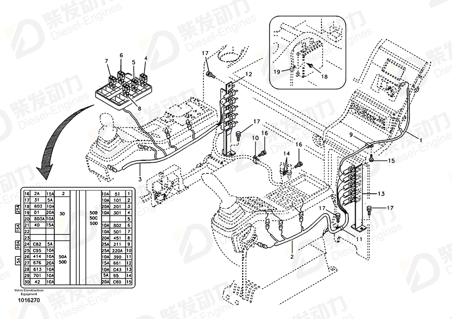 VOLVO Bracket 14509874 Drawing