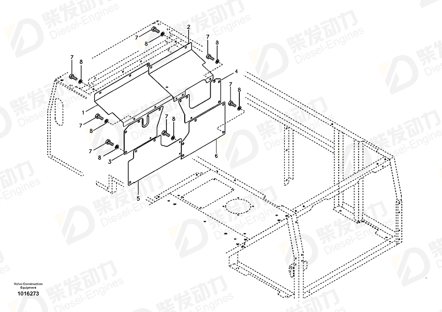 VOLVO Cover 14541439 Drawing