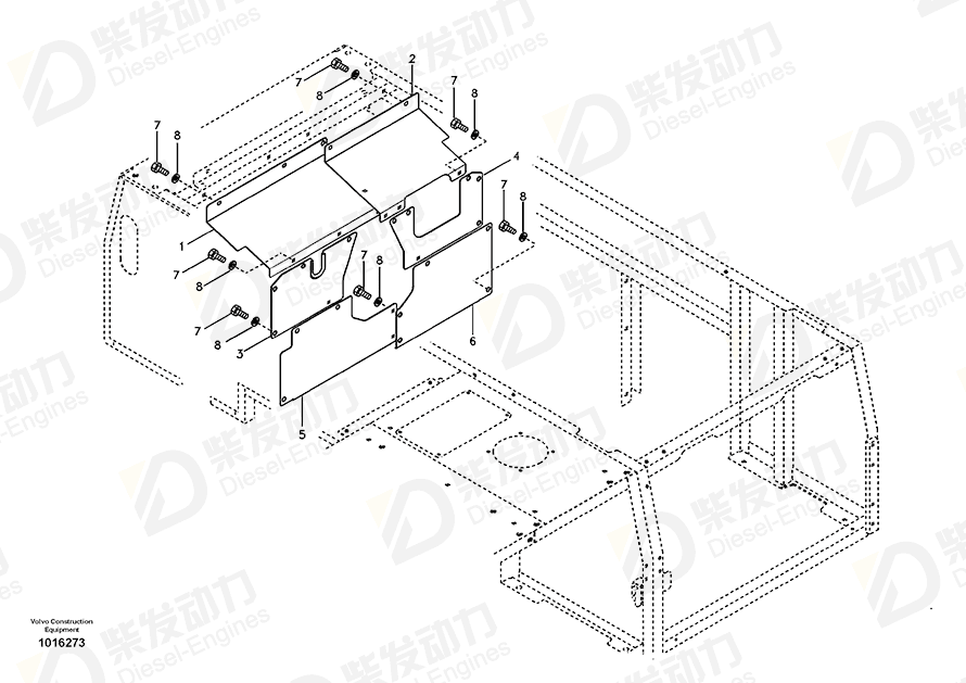 VOLVO Cover 14508809 Drawing